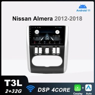 T3L Car Radio Android Multimedia Video Player for Nissan Almera G15 20