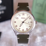 Fossil BQ2488 (42mm) Wylie Three-Hand Grey Leather Watch