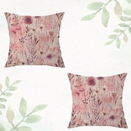 2pcs 18" X 18" Modern Bohemian Floral Print Soft Plush Pillow Covers, Zippered, Mixed Colors, Suitab