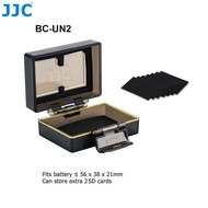 JJC Camera Case with SD MSD Slots for Canon LP-E6 LP-E8 Nikon EN-EL Sony NP-BX1 Olympus BLS-5 Fujifi