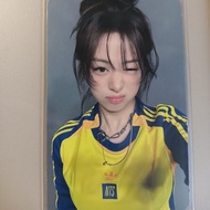 BABYMONSTER Ahyeon random selfie photocard from the Seoul world tour, featuring her iconic yellow ou