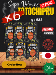 (360g) Japanese Fish Skin Salted Egg TotoCHIPRU 6 Packs