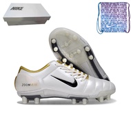 Football boots new FG size 39-45 men's outdoor leather competition soccer shoes+bag