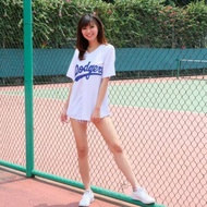 Dodgers White Unisex Baseball Jersey