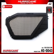 HURRICANE Air Filter Stainless Steel Red Cloth Acura (CL) Honda (Accord Odyssey Shuttle) Isuzu (Oasis)HS-0043