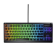SteelSeries Apex 3 TKL Water Resistant TKL RGB Gaming Keyboard / Black / White / Aqua / Lavender
