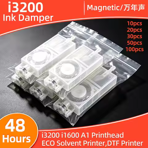 10pcs - 200pcs i3200 Print head damper for 4720 i1600 Printhead Solvent Eco-solvent Ink Dumper DX5 X