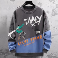 Men's Pullover Korean Style 2 Colors Black Gray Pullover Sweater Men Sweater Men