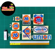 Sticker 76 Cutting Overlapping Reflective /Stiker 76 Oren/ High Performance Engine Oil/Subricanting 