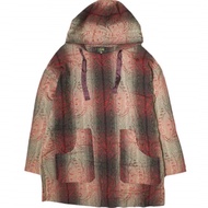 เสื้อคลุมยาว Needles 22SS ผลิตในญี่ปุ่น - สีแดง/ขาว ผ้าเรยอนผสมขนสัตว์ รุ่น KP098 ไซส์ L สีแดง [มือส