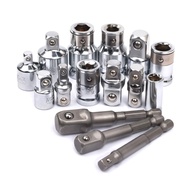 15pcs Ratchet Wrench Socket Converter Head Adapter Set 6 Point Nut Bit Holder Drill Screwdriver Driv