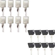 8PCS JCB Ignition Key 14607 Key with 8PCS Bocat Ignition Key D250 Key