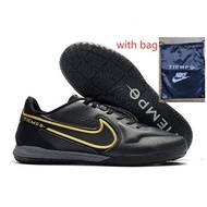 MQ8H Ready stock original Futsal Football shoes legendary 9 generation knitted MD flat soccer shoes 