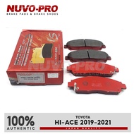 Nuvo-Pro Brake Pad Front Toyota Hiace VAX-1767K 2019-2021 Set