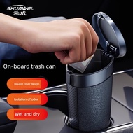 Shunwei Car Trash Can Portable Trash Can Car Interior Cup Bin Trash Storage Bin Trash Can