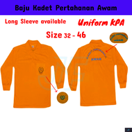 Baju Kadet Pertahanan Awam Uniform Sekolah / School Uniform Shirt UNISEX SIZE : 32 - 46 ( B812 ) COL