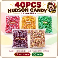 **40pcs / 80pcs Hudson Candy / Classic, Lemon, Honey Lemon, Wild Berry, Lime, Nutmeg & Mixed Flavour