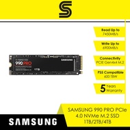 SAMSUNG 990 PRO PCIe 4.0 NVMe M.2 SSD - 1TB/2TB/4TB