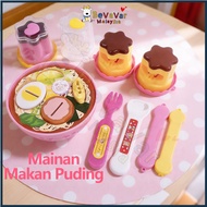 Bevavar 3-7 Year Old Strawberry Pudding Toy Set Mainan Puding Jeli Pudding Feeding Toy Kids Gift