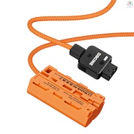 ZGCINE DT-NPF D-Tap to NPF Dummy Battery Braided Cable DC Coupler Accessory for Monitors/ LED Video 