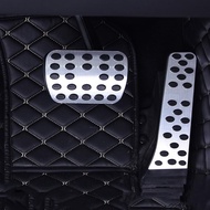 Gas Brake Pedal Cover Non Slip Non Drilled Stainless Steel Compatible with Mercedes Benz EQE350 350+