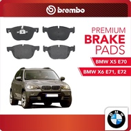 BREMBO Front Pads (L+R) - BMW X5 2007 E70 3.0, 3.5, 4.8i, BMW X6 E71, E72 3.0d, 3.5i, 3.5d, X5 F15