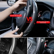 Car Interior Steering Wheel Booster Cover Carbon Fiber Non-Slip Cover For Bmw E90 E60 F10 F20 Car Modification Supplies