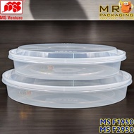 MS F1950 F2950 Microwaveable Oval Container & Lid [ 30sets± ] Bekas Durian MS VENTURE F 1950 2950 ml