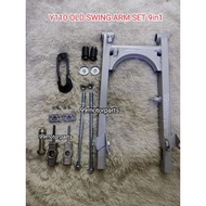 YAMAHA Y110 OLD SS1 SWING ARM SET BUSH SHAFT RUBBER CAP REAR WHEEL CHAIN ADJUSTER PLATE SS 1 Y 110 S