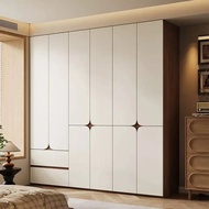 Tax Included Bedroom Wardrobe Household Bedroom Handle-Free Wardrobe Segmented ENF Grade Modern Simp