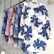 B2631 BLOUSE BERCORAK G'LADYS SIGNATURE SAIZ 42-52 ITALIAN SILK