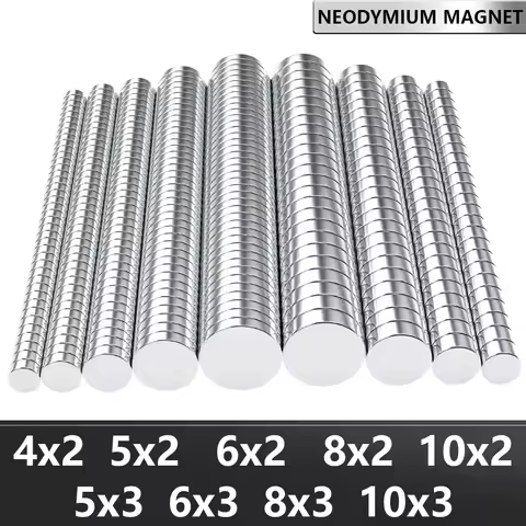 4x2 5x2 6x2 6x3 10x2 10x3mm N35 Super Strong Neodymium Magnet Round NdfeB Powerful Permanent Magneti