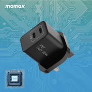 MOMAX - GaN 35W 雙輸出迷你充電器 - 快充充電充電器 One Plug GaN 黑色 (UM32UKD)