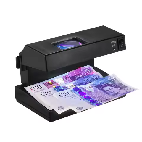Portable Desktop Counterfeit Bill Fake Ticket Detector Cash Currency Banknotes Checker Machine Ultra