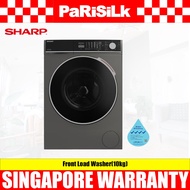 Sharp ES-FW1014SB Front Load Washer(10kg)(Water Efficiency Class 4)