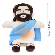 New Baby Soothing Breathing Jesus Plush Toy Jesus Doll Children Music Sleep Companion Christmas Toy