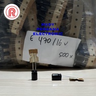 Capacitor ELCO ELKO 470UF 16V 470 UF 16 VOLT