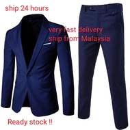 Ready stock Man suit / Wedding Suit / Kot / Baju Kawin / Baju Kot / Jaket Lelaki / Korporat / suit /coat / blazer