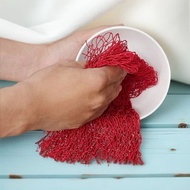 【Wholesale 5-10】 (MULTI-FUNCTIONAL RED DISHWASHING NET) Compact and Convenient Red Dishwashing Mesh?