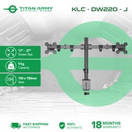 TITAN ARMY X KLC DW220-J Monitor Stand 2 Monitors 17 inch to 27 inch Monitors Stands