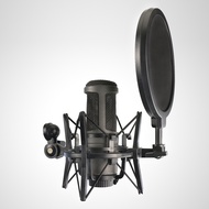AT2020 Shock Mount with Pop Filter, Windscreen and Shockmount to Reduce Vibration Noise for AT2020US