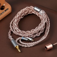 KBEAR Glitter 4-Core IEM Cable Pure Silver + Furukawa Copper MMCX/2PIN QDC Gold Plated Audiophile Ka