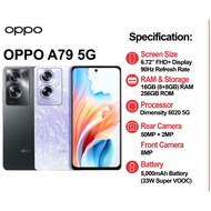 OPPO A79 5G 16GB*(8+8GB Extended RAM) + 256GB ROM