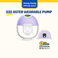 Bunny Goody S32 Aster Wearable Breast Pump 4 Modes Hands Free(180ml)