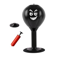 Desktop Punching Bag with Suction Cup Heavy Duty Stress Relief Boxing Speed Ball Kids Adults Reactio