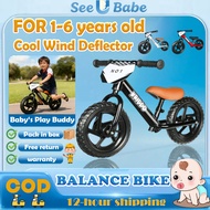Bike for kids boy Balance bike for kids girl with wind deflector Height adjustable kids bike for 2-8