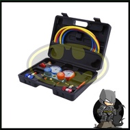 ACM R22 R134 R404 R410 R134a GAS Air Cond Diagnostic A/C Manifold set Gauge meter Gas ACM