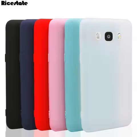 Matte Silicone TPU Soft Back Cover Case For Samsung J5 J510 J3 J310 J7 J710 2016 Candy Solid Color C
