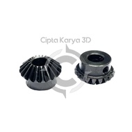 1PCS BEVEL STEEL GEAR 1 MODULUS 20 TEETH 90 DEGREE WITH INNER HOLE 8MM