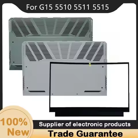 New For Dell G15 5510 5511 5515 LCD Front Bezel Cover 0C47K Bottom Base Cover 0XVCJH XVCJH 095P6M 0G